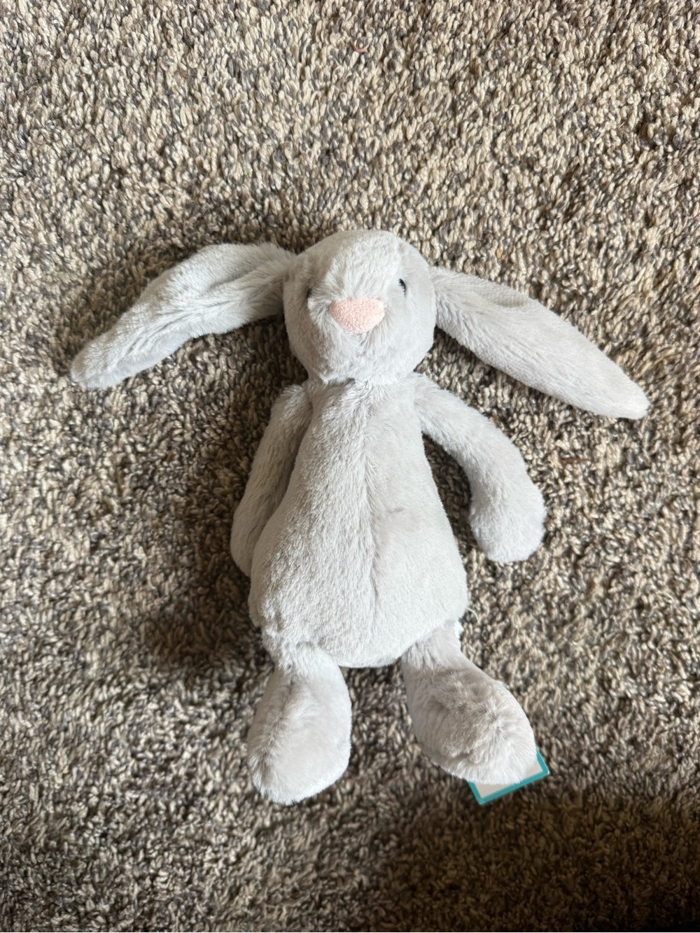 Soft Grey Bunny Plush JellyCat - Kids Comfort Buddy